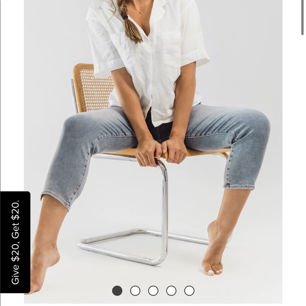 NWT BLANQI Denim Postpartum Support Straight Crop Jeans
